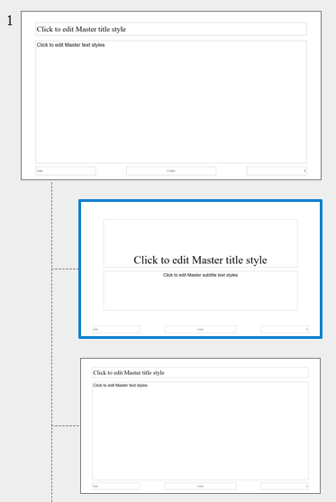 Slide Master left pane