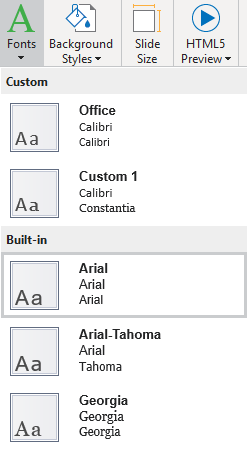 Theme Fonts