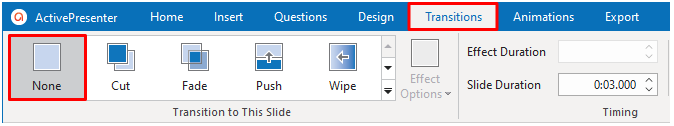 delete slide transitions