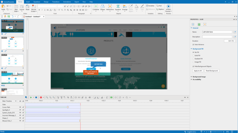 Record software simulation