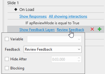 Show feedback