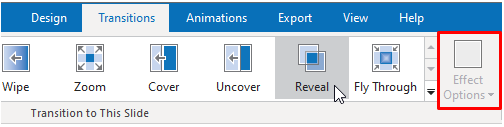 unavaiable effect options button