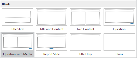 8 Default Slide Layouts
