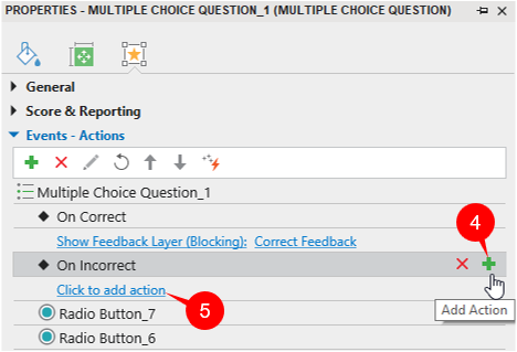 Add Actions to an Event
