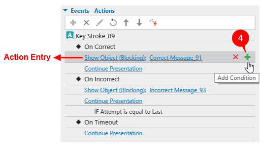 Add Conditions to Interaction Objects