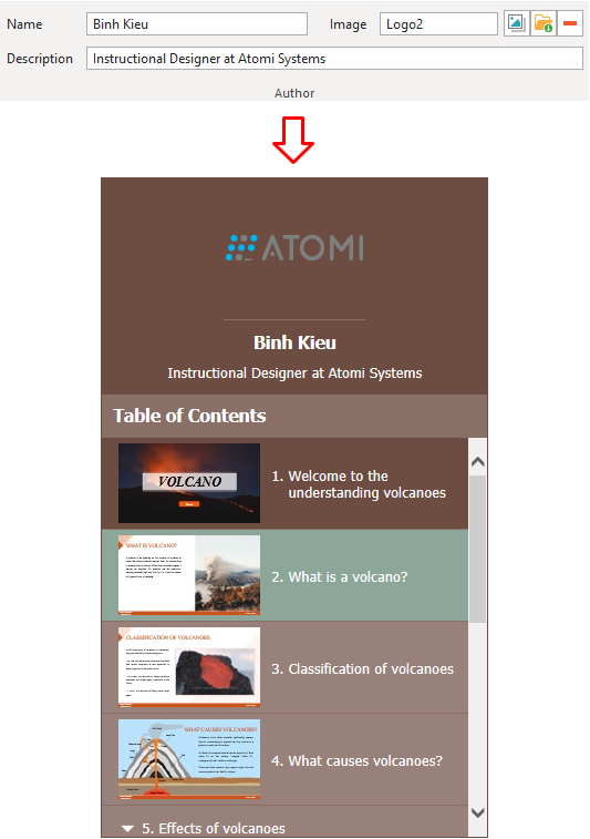 Add author information
