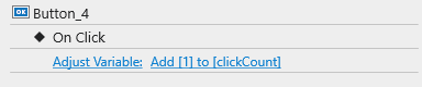 Adjust variable action