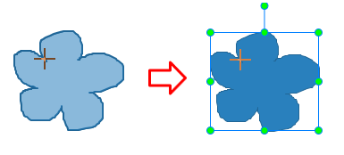 Move the mouse to the start point and release it to get a closed scribble.