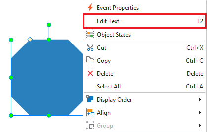 Edit Text for shapes