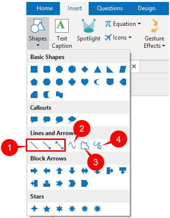 Draw and edit freeform shapes