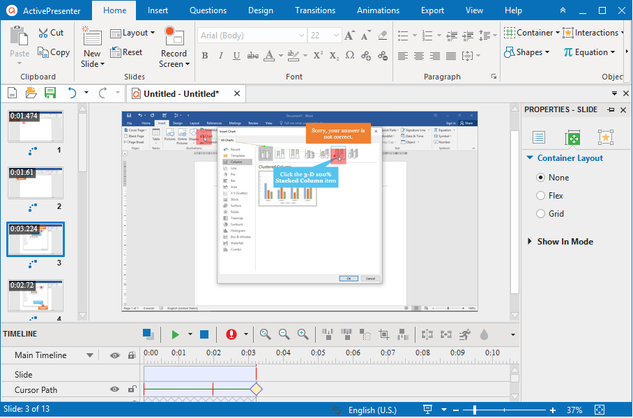 Record Screen with Custom Cursor Effects in ActivePresenter 8