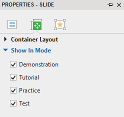 Show-in-mode