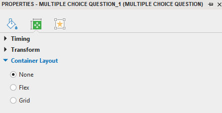 Three Types of Questions Layouts