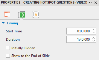 Change video timing