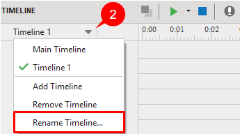 Rename timeline