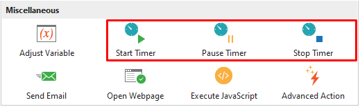 3 Dedicated Actions of Animated Timer