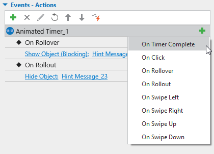 Add more Events - Actions