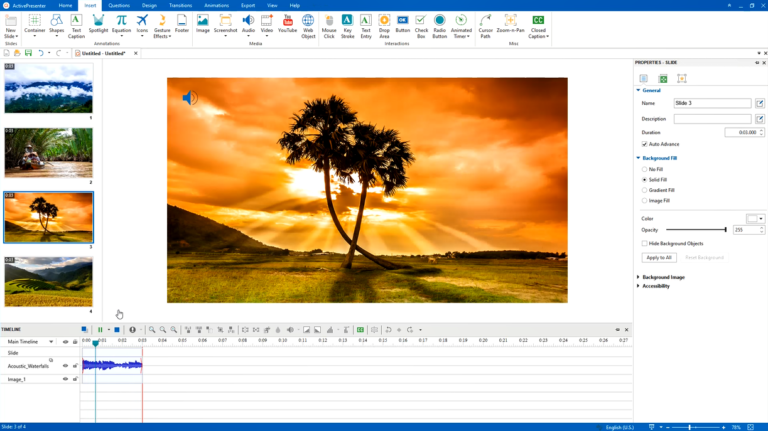 Set featured image for adding background music
