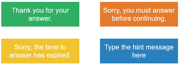 Feedback Messages