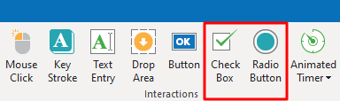 Insert Check Box/ Radio Button