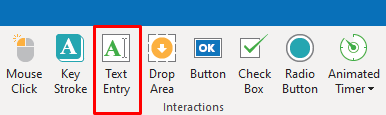 Insert Text Entry