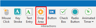 Insert a Drop Area