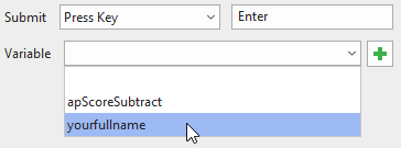 Insert an added variable