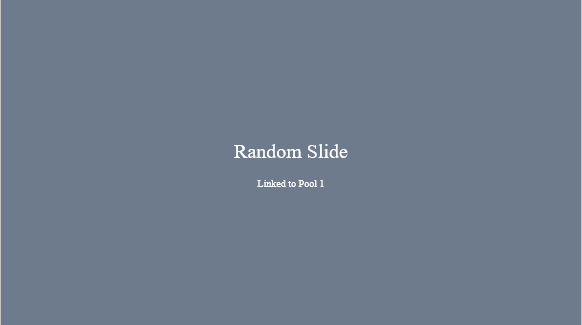 A random slide
