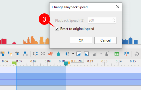 Reset to Original Speed