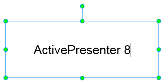 Click the default text and type your desired text.