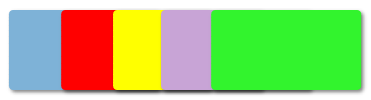 Order of 5 colored cards