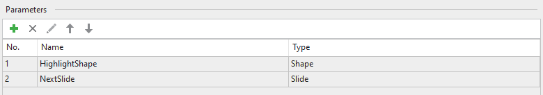 Add Parameters