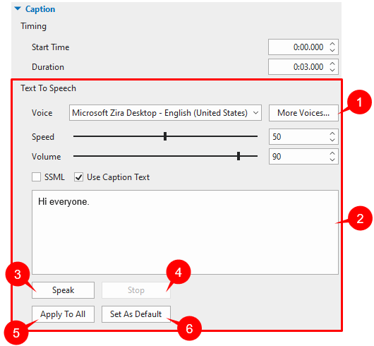 Convert Closed Captions to Audio