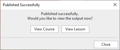 Published successfully