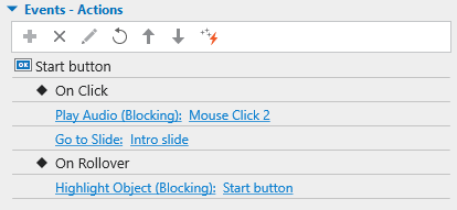 Start button