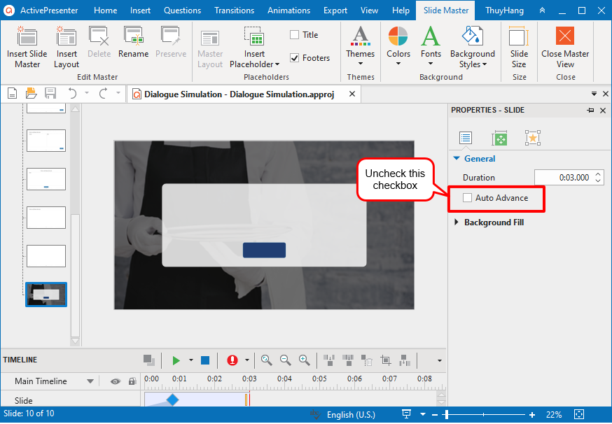 Using Slide Master