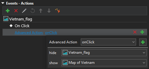 Apply Advanced Actions in back side