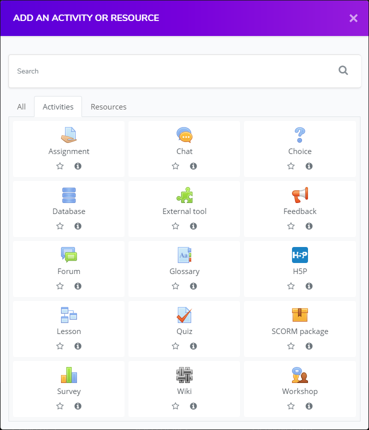 Scorm package