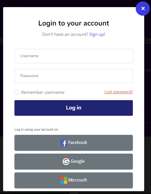 Sign up for an ActivePresenter Online account
