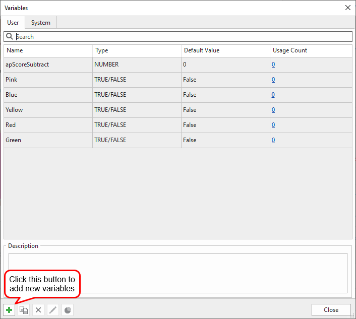 Create Variables