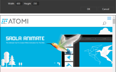 Add HTML Widgets in Saola Animate 3