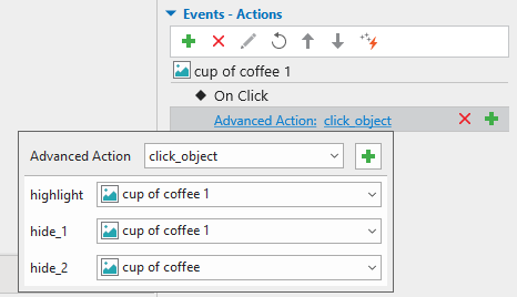 Add an advanced action
