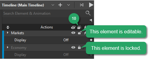 Lock or Unlock Elements