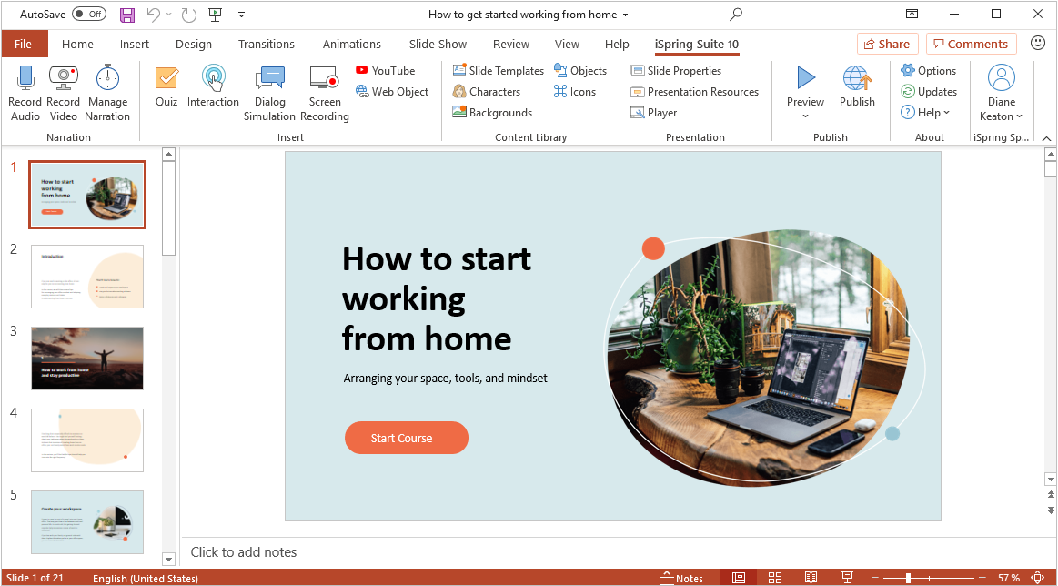 eLearning tool for Windows 11-iSpring Suite