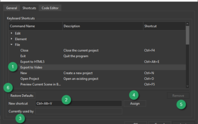 Customize Workspace and Keyboard Shortcuts in Saola Animate 3