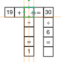 Concide Text Entry to blank cell in Math crossword puzzle