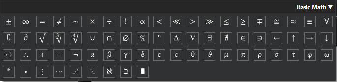 Insert math symbols in Math crossword puzzle