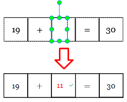 Show checkmark in blank cell