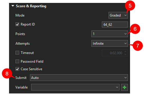 Text Entry properties