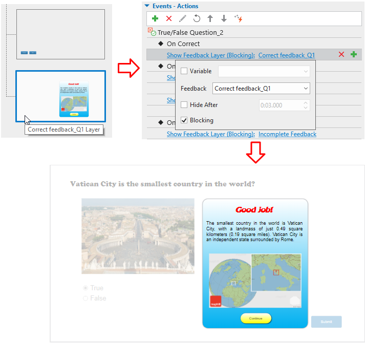 Use custom feedback layer